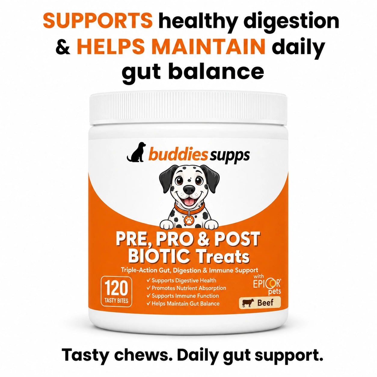 Buddies Supps™ Pre, Pro & Postbiotic Treats