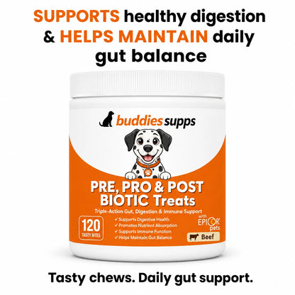 Buddies Supps™ Pre, Pro & Postbiotic Treats