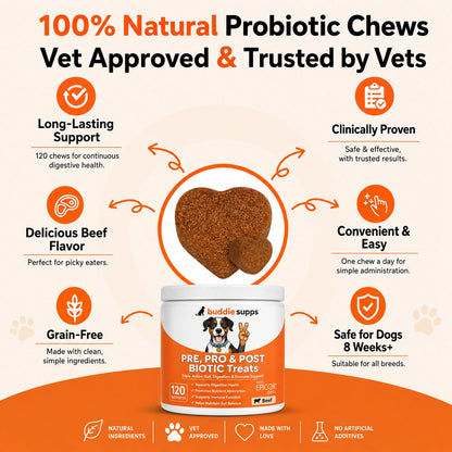 Buddies Supps™ Pre, Pro & Postbiotic Treats